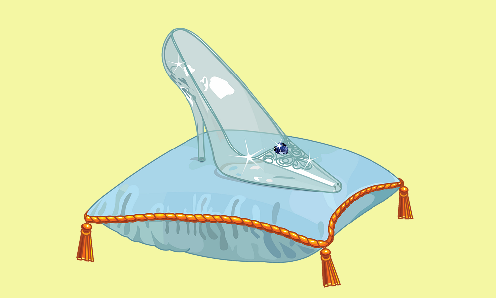 Cinderella's crystal slipper